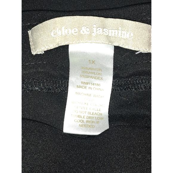 Women's Chloe & Jasmine Black Dress Pants Size 1X - Picture 4 of 5